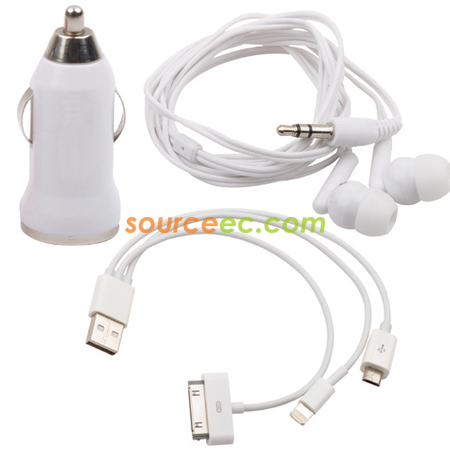 禮品訂造帶耳機轉換線組合套紀念品