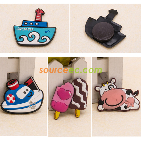 禮品訂造軟膠卡通磁石貼紀念品