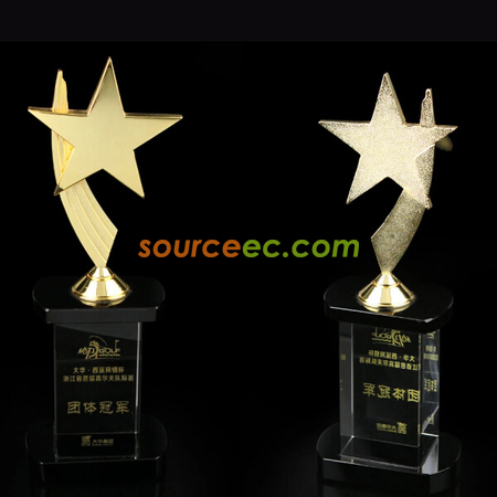 禮品訂造金屬水晶座紀念品