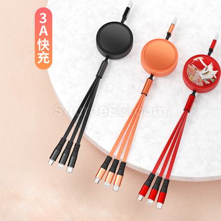 禮品訂造多功能三合一充電線紀念品