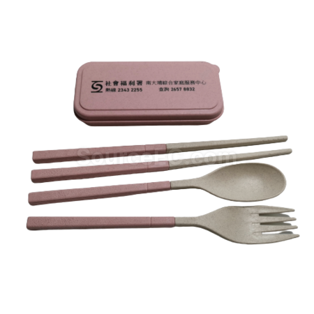 便攜可重用餐具 | 筷子套裝 | 環保餐具套裝 | 環保棉袋木製餐具套裝 | 不銹鋼環保餐具
