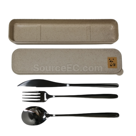 便攜可重用餐具 | 筷子套裝 | 環保餐具套裝 | 環保棉袋木製餐具套裝 | 不銹鋼環保餐具