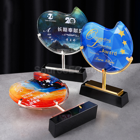 禮品訂造創意水晶獎座紀念品
