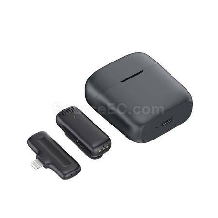 禮品訂造迷你無線一拖二雙手機錄音領夾話筒紀念品