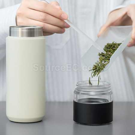 禮品訂造便攜式茶水分離保溫杯紀念品
