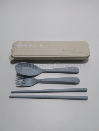 便攜可重用餐具 | 筷子套裝 | 環保餐具套裝 | 環保棉袋木製餐具套裝 | 不銹鋼環保餐具