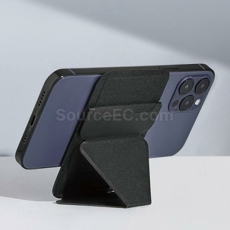 禮品訂造超薄背貼插卡仿皮手機支架紀念品