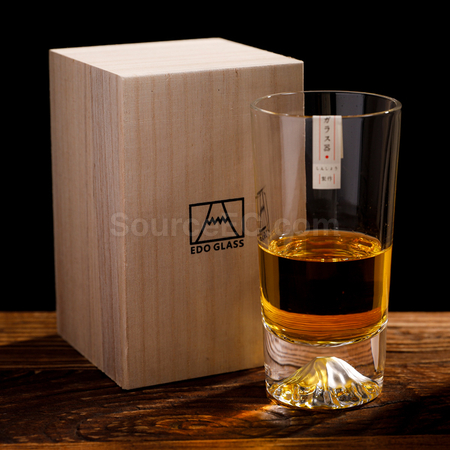 禮品訂造日式富士山威士忌酒杯紀念品