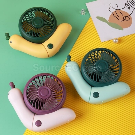 禮品訂造蝸牛USB充電便攜小風扇紀念品