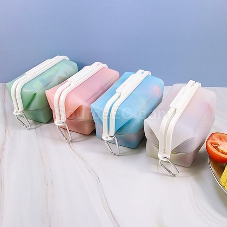 禮品訂造矽膠折疊散錢包款飯盒紀念品