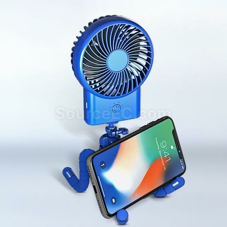 禮品訂造手持八爪魚水母USB三腳架小風扇紀念品