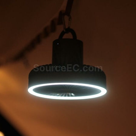 禮品訂造USB充電露營便攜小吊扇燈紀念品