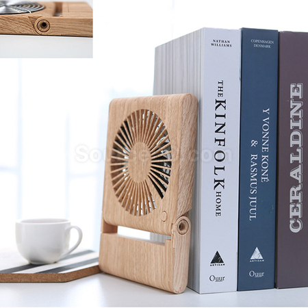 禮品訂造木紋迷你風扇紀念品