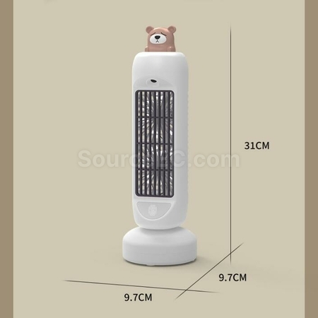 禮品訂造USB搖頭噴霧充電塔型空調扇紀念品