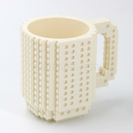 禮品訂造DIY組裝咖啡積木陶瓷杯紀念品