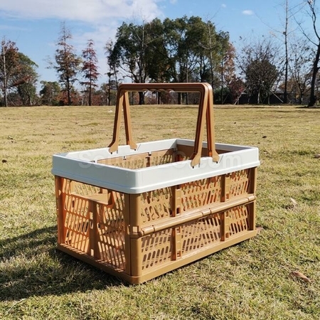 禮品訂造折疊野餐購物籃紀念品