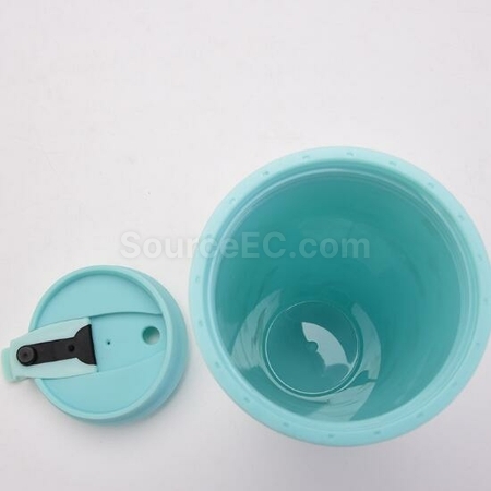禮品訂造雙層塑膠大孔吸管杯紀念品