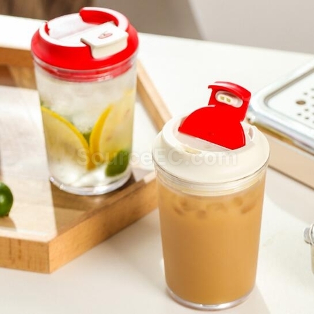 禮品訂造430ML塑料咖啡杯紀念品