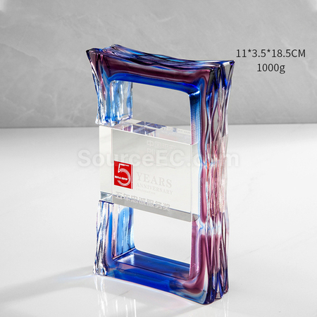 禮品訂造琉璃水晶獎座紀念品