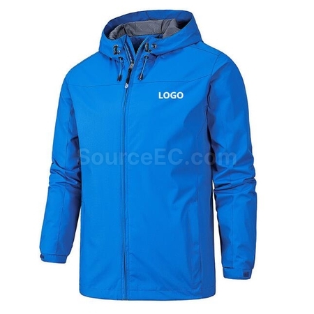 禮品訂造登山防風防雨連帽衝鋒衣紀念品