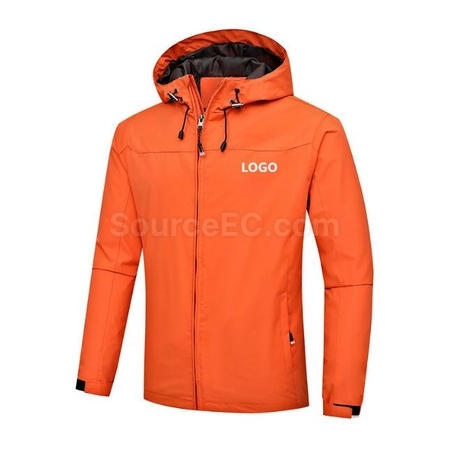 禮品訂造登山防風防雨連帽衝鋒衣紀念品