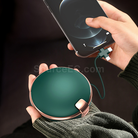 禮品訂造暖手寶化妝鏡移動電源紀念品