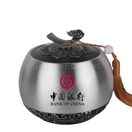 禮品訂造錫罐純錫茶葉罐紀念品