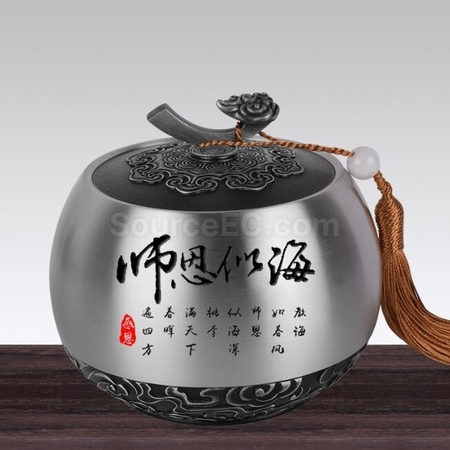 禮品訂造錫罐純錫茶葉罐紀念品