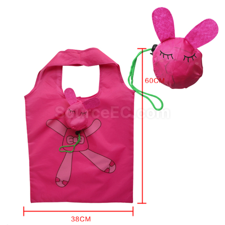 禮品訂造可摺疊兔仔環保袋紀念品