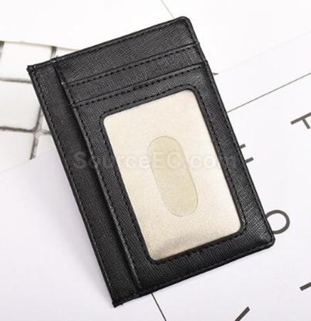 禮品訂造RFID 十字纹真皮卡套紀念品
