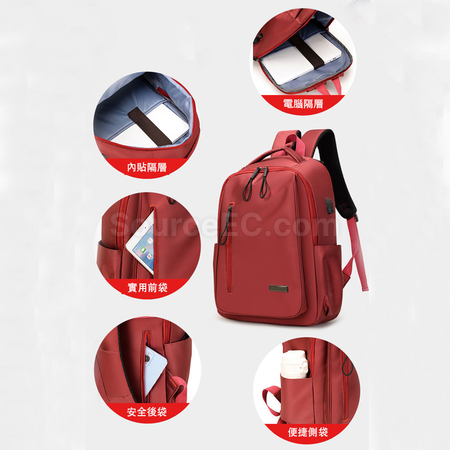 禮品訂造時尚雙肩電腦背囊紀念品