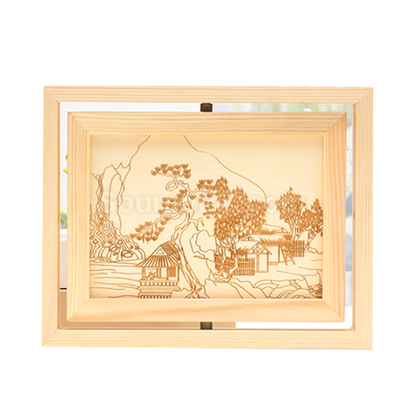禮品訂造旋轉雙面木相框紀念品