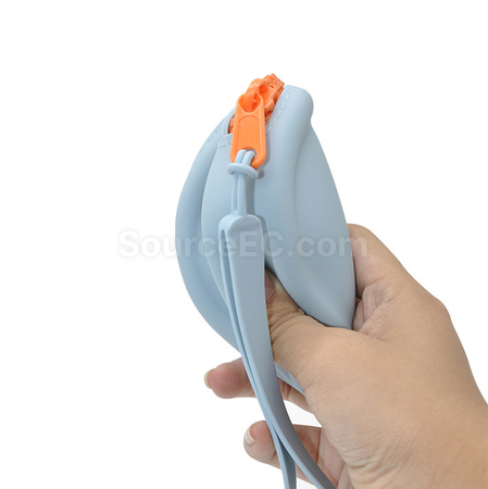 禮品訂造圓形矽膠零錢包紀念品