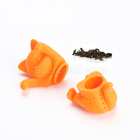 禮品訂造貓咪矽膠泡茶器紀念品