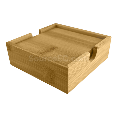 禮品訂造環保竹子杯墊套裝紀念品