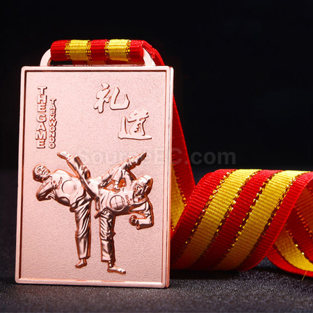 禮品訂造跆拳道金屬獎牌紀念品