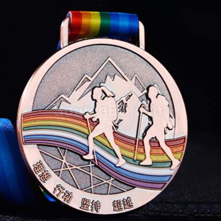 禮品訂造登山金屬獎牌紀念品