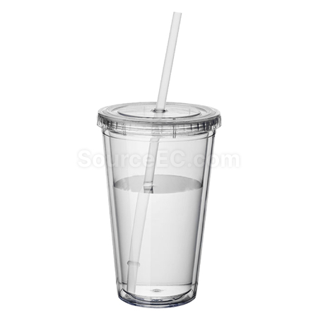 禮品訂造450ML塑料吸管攝紙杯紀念品
