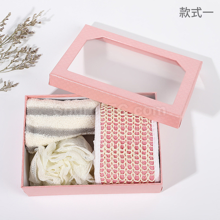禮品訂造粉色沐浴組合禮盒紀念品