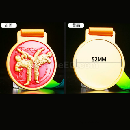 禮品訂造跆拳道金屬獎牌紀念品