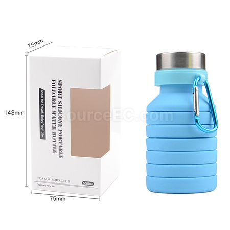 禮品訂造矽膠折疊水樽紀念品