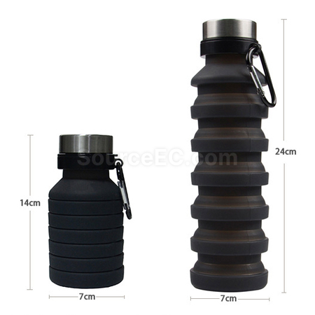 禮品訂造矽膠折疊水樽紀念品