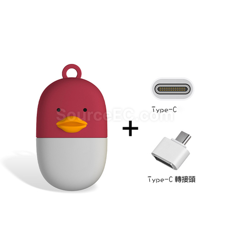 禮品訂造可愛造型兩用USB手指紀念品
