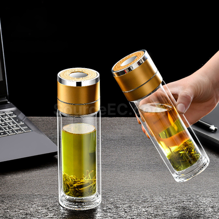 禮品訂造按壓一鍵開啟玻璃杯紀念品