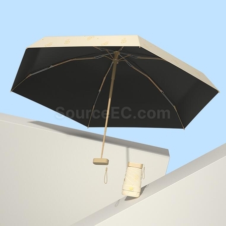 禮品訂造卡片迷你便攜扁平睛雨傘紀念品