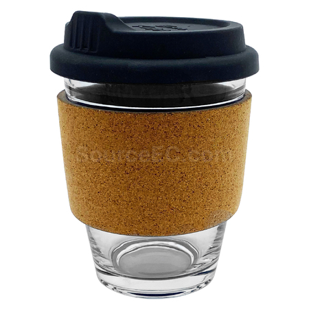 禮品訂造玻璃咖啡杯 - 軟木帶紀念品
