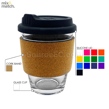 禮品訂造玻璃咖啡杯 - 軟木帶紀念品