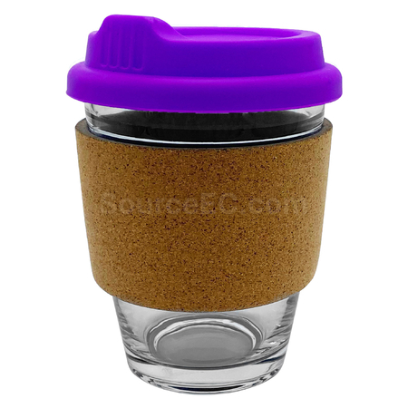禮品訂造玻璃咖啡杯 - 軟木帶紀念品