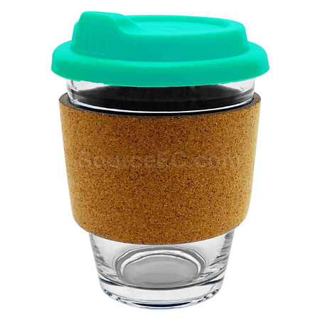 禮品訂造玻璃咖啡杯 - 軟木帶紀念品