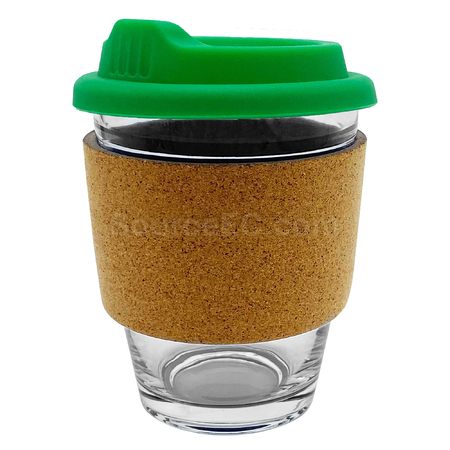 禮品訂造玻璃咖啡杯 - 軟木帶紀念品